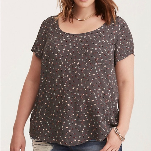 Torrid blouse with button down back - Picture 1 of 5